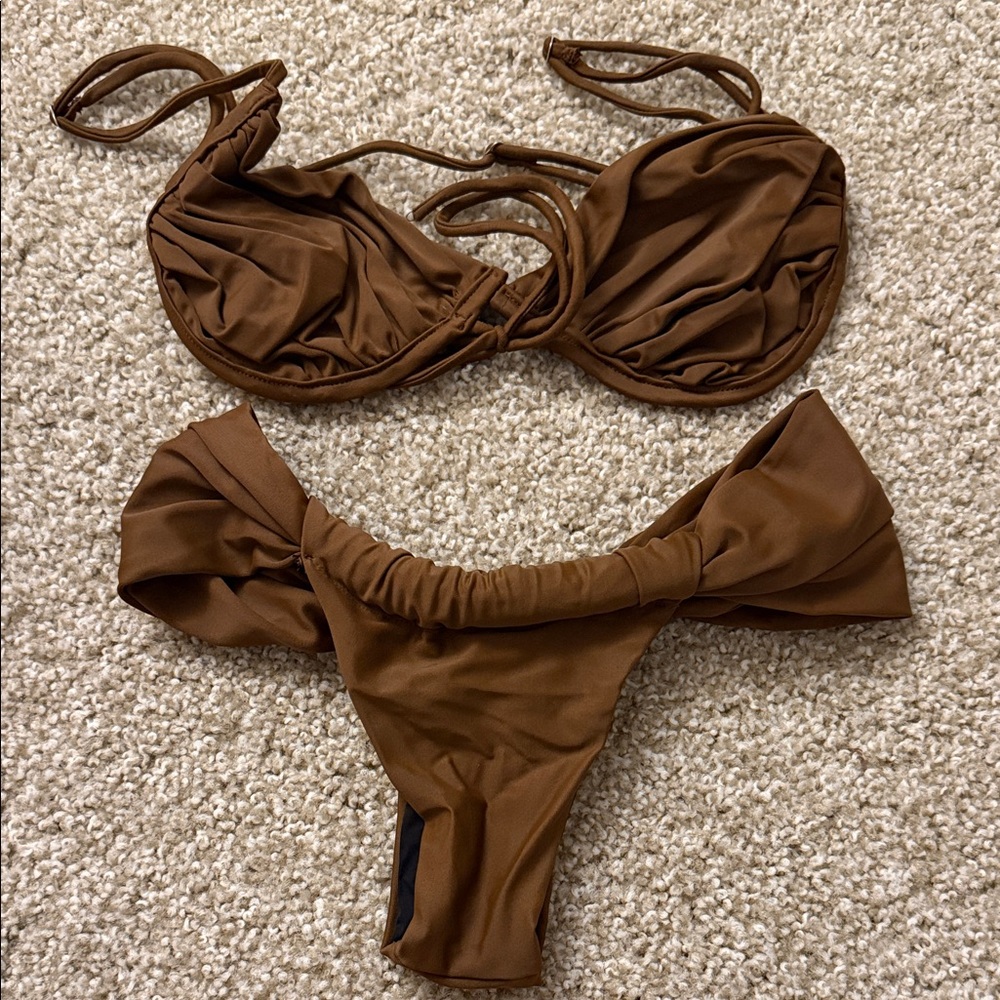 Brown Bikini Set